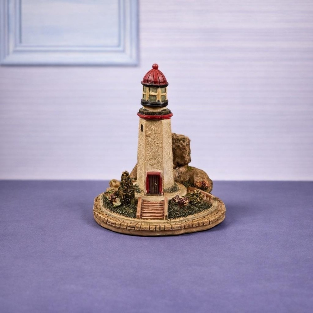 Ks Collection Lighthouse Figurine 1990s Hand Painted Coastal